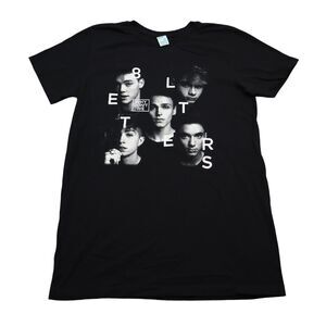 Pacific Shirt Womens M Black Crew Neck Short Sleeve Graphic Print Casual Tee